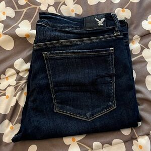 NWOT American Eagle Denim Dark Wash Jean - Size 14